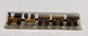 Vtg Loquai Holzkunst Original Tiny Wooden Toy Train Set W Germany 4.5” In Case