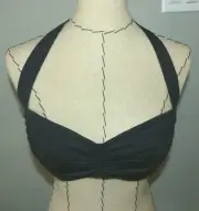 TOMMY BAHAMA Pearl Halter Bikini Top BLACK TSW84006T Medium NWT