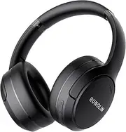 Hybrid Active Noise Cancelling Headphones, Wireless Over Ear Bluetooth Headphones with Microphone, 100H Playtime, Foldable Headphones with HiFi Audio, Deep Bass, Hard Case for Home Travel Office