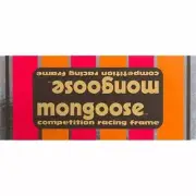 Mongoose - 1981-83 Motomag Black Down tube decal - Old school bmx