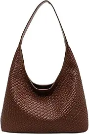 [MININAI] 2024 Woven Leather Tote Bag for Women Top-handle Handbag Bag Hobo Shoulder Bags Large Soft Underarm Retro Handbag