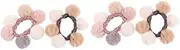 Sets Adorable Plush Hairball Ties Ponytail Holders for Girls Hair Bands Long Lasting Elastic for Everyday Use Pcs