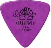 Dunlop 431P1.14 Tortex® Triangle Guitar Pick, 1.14MM, 6 Pack, Purple