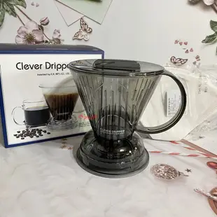 附發票-愛鴨咖啡-聰明咖啡濾杯壺 Clever Coffee Dripper 1-2杯份 贈咖啡濾紙100張