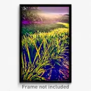 Pixel Art Poster - Sharp Grass (8 Bit Psychedelic Trippy Weird Video Game Print)