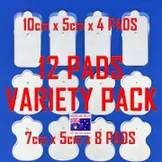 OzMassager HiDow PainPod TENS compatible ELECTRODE 12 PADS PREMIUM VARIETY PACK