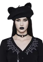 [Trickz N' Treatz] Barely Feral Pierced Beret