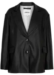 Jakke Frankie Faux Leather Blazer - Black - S (UK8-10 / S) S (UK8-10 / S)