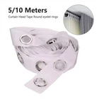 Non-woven Curtain Head Tape DIY Punch Tape Round Eyelet Rings Curtain Blinds