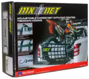 MX Net Adjustable Motorcycle Cargo Net With Tiedown Hooks - Secure All Your Gear