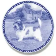 Petit Basset Griffon Vendeen - Dog Plate made in Denmark Fine European Porcelain