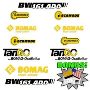 Fits Bomag BW161ADO Decal Kit Soil Compactor Roller - 7 YEAR 3M OUTDOOR VINYL!
