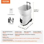 Portable Tennis Ball Machine Automatic Launcher Training Aid Practice Tool