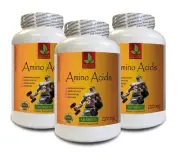 Recovery - AMINO ACIDS 2200mg - BCAA Powder - 3 Bottles 450 Tablets