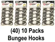 (40) MASTER MECHANIC MM04 10 pack BUNGEE CORD 5/16" PVC COATED STEEL "C" HOOKS
