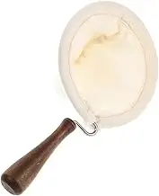 Mikinona Coffee Filter Funnel Reusable Washable for Home Cafe Wooden Handle Coffee Grounds Filter Bag