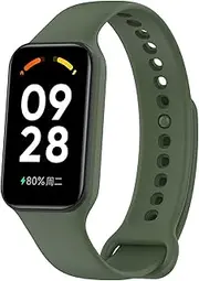 Chofit Bands Intended for Xiaomi Smart Band 8 Active/Redmi Band 2 Straps, Silicone Colorful Sport Replacement Band for Women & Men (Green)