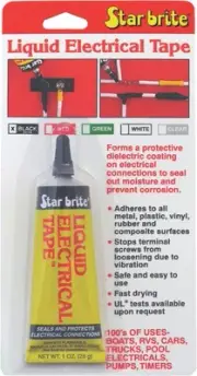 Star Tron Liquid Electrical Tape - 1oz. - Black 1 oz. 84154 3710-0020 57-1176
