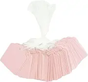 Frediuo 100Pcs Gift Tags with String Price Tags Writable Price Marking Labels Hanging Blank Tags for Shoes Purse Garment Party Favors, Pink