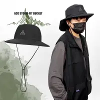 在飛比找Yahoo奇摩購物中心優惠-Nike 帽子 ACG Bucket 男女款 黑 經典 登山