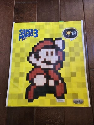 2017 E3 Nintendo Super Mario Bros. 3 yellow Tote Bag Pixel Pals Mario & Luigi