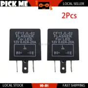 2 x 3Pin 12V CF13 JL-02 Car LED Flasher Relay For Suzuki Esteem 2004