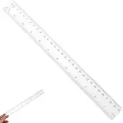 10Pcs Transparent Magnifying Ruler Lightweight Portable Office Supply Clear Scale for Accurate Measurements for Drafting and Teaching