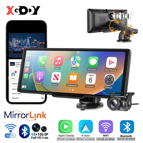 1080P HD Dash Camera Front Rear View Cam Car DVR Tail Reversing Mirror Recorder