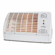 Optimus Portable Fan Forced Radiant Heater w Thermostat