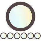 Luxrite 6 Inch LED Disk Lights 5CCT 2700K-5000K 1000LM Damp Rated Bronze 6-Pack