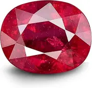 [Kirti Sales] Gems Burma Ruby Stone 4.00 Ratti Lab-Certified untreated Unheated Natural Manik Gemstone manikya Loose Gemstone for Women's & Men's, Natural Manik Gemstone manikya Loose Gemstone, Ruby