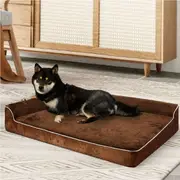 Pawz Orthopedic Dog Bed Memory Foam Cushion Cat Calming Mat Washable Extra Large Coffee-L(91cm x 68cm x 16.5cm)