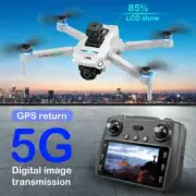 LCD RC Drone 4K Dual Camera LED Power Display GPS 5G Digital Image Transmission
