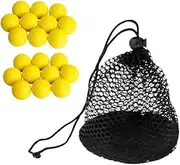 20 Pieces PU Foam Golf Balls Practice Balls with Nylon Golf Storage Bag