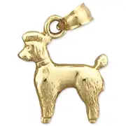 14K Gold Small Poodle Charm