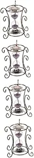 YARNOW 4pcs Iron Retro Retro Decor Vintage Ornaments Sand Clock Adornment Home Sand Clock Ornament Hour Glass Wrought Iron