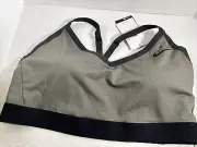 Nike Indy Sports Bra Plus Size 2X Gray Black dn4222-091 New