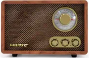 AM FM Classic Retro Radio with Bluetooth Speaker,Vintage Wood Table Radio with T