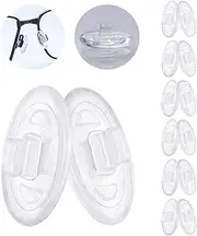 MYCOURAG Replacement Silicone Rubber Nose Pads Compatible with Oakley Crosshair2.0/WireTap/Whisker;Maui Jim Kahuna Sunglass, Clear - 6 Pairs