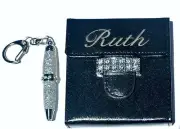 Engraved Personalized Embellished Notepad Case Cover /w Matching Pen & Note Pad