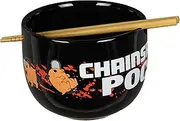 JUST FUNKY Chainsaw Man Pochita 14oz. Ramen Bowl with Bamboo Chopsticks Gift Box Set