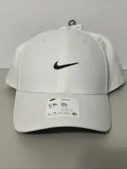 Nike Dri-Fit Golf Club Cap Structured Swoosh Hat White Size L/XL Adult FV5563 1