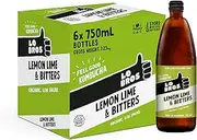 Lo Bros Organic Kombucha Lemon Lime & Bitters Drink 750ml x 6 Pack