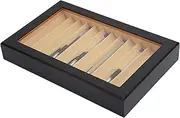 Wood Display Box With Glass Window for Pen Collection, Fountain Case, and Organizer - Home, Counter, and Exhibition Use
