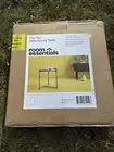 Room Essentials Outdoor Steel Round Side Table Tray Top End Side Table