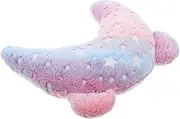 Toyvian U Shaped Comfort Pillow for Small Pets Ergonomic Half Moon Cushion for Neck Support Easy to Clean Adorable Design Glow Dark for Calming Dogs and Cats