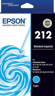 Epson 212 - Standard Capacity - Cyan Ink Cartridge [C13T02R292]