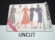 Butterick Sewing Pattern 4107 Size 18-22 Misses Fitted Flared Back Zip Dress UC