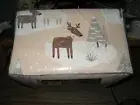 NEW KING SIZE FLANNEL SHEET SET HOLIDAY CHRISTMAS REINDEER 100%COTTON