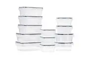 ZUNI Food Storage Containers Set with Labels Pen Lids 12 PCS